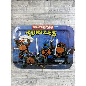 1988 TMNT Teenage Mutant Ninja Turtles Kids Vintage 80's TV Tray Mirage Studios